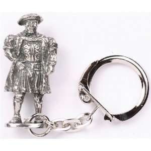 Henry VIII Tudor Key Ring   Pewter 