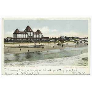  Reprint Fiske House and Beach, Old Orchard, Me 1898 1931 