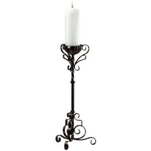  Small Las Cruces 21 1/2 High Iron Candle Holder