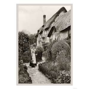 Ann Hathaways Cottage Giclee Poster Print, 24x32