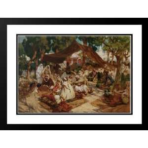  Bridgman, Frederick Arthur 24x19 Framed and Double Matted 