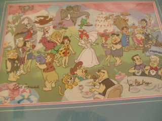   BARBERA FLINSTONES PEBBLES AND BAMM BAMM NUPTIAL BLISS  CELL SIGNED