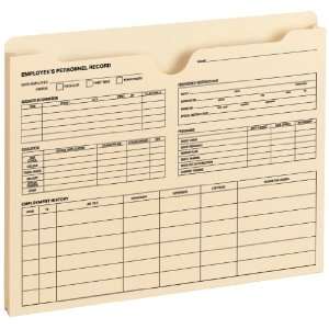  Smead Employee Record File Jackets, Reinforced Tab 