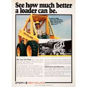 1979 Ad Sperry New Holland Loader Machine Spreader Farming Agriculture 