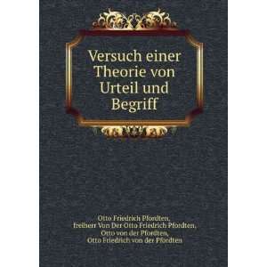   , Otto Friedrich von der Pfordten Otto Friedrich Pfordten Books