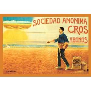  Sociedad Anonima Cros Abonos 12x18 Giclee on canvas