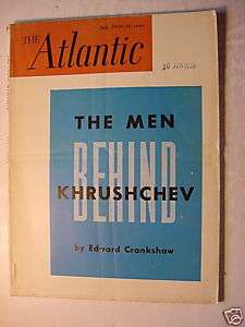 ATLANTIC July 1959 EDWARD CRANKSHAW ALFRED KAZIN +++  