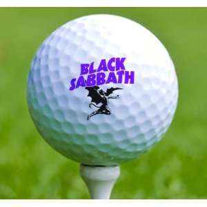  3 x Rock n Roll Golf Balls Black Sabbath Musical 