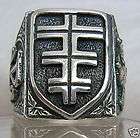 CHRISTIAN RING Pope Cross STERLING 925 SILVER