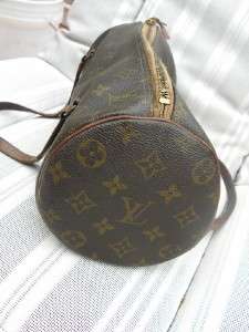 LOUIS VUITTON VINTAGE PAPILLON ROUND LV MONOGRAM BAG  