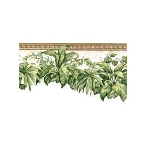   Antique White Wallpaper Border in Mulberry Prints