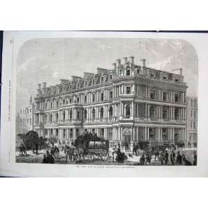   Union Bank Of London Chancery Lane Antique Print 1866