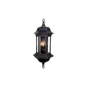   Outdoor Wall Light in Antique Silver with Clear Acrylic Panels glass