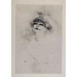   Toulouse Lautrec Lithograph   Original Halftone Print
