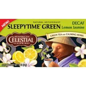 Celestial Tea Sleepytime Decaf Lemon Jasmine Green Tea, 20 Count (Pack 