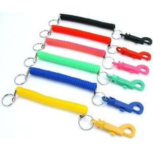   Spiral String Keychains Belt Hook Key Ring Holders