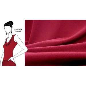 VF116 51 Genoa City Crimson   Red Stretch Polyester Crepe  