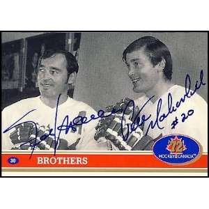  Frank & Pete Mahovlich Autographed/Hand Signed 1972 Team 