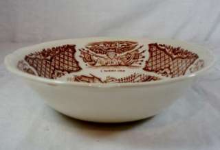 Alfred Meakin Fair Winds Brown Coupe Cereal Bowl  