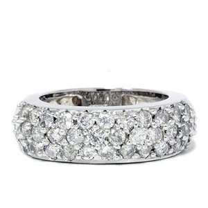  1.50CT Pave Diamond Wedding Anniversary 14K New Ring 