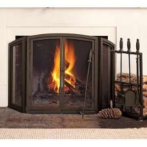  Pottery Barn PB Classic Triple Screen Fireplace Collection 