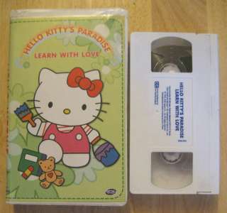 HELLO KITTYS PARADISE LEARN WITH LOVE VHS VIDEO 702727078736  