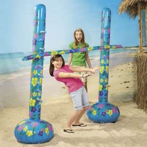 Inflatable Luau Limbo Kit Party Game Habiscus 6 Decor  