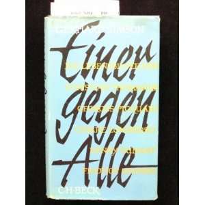  Einer Gegen Alle Gerhard Simson Books