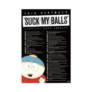  South Park Poster Eric Cartman Southpark Insults 
