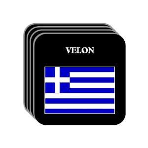  Greece   VELON Set of 4 Mini Mousepad Coasters 