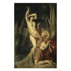 Apollon et Daphne Giclee Poster Print by Theodore Chasseriau, 18x24