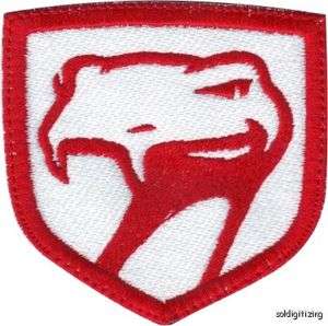 DODGE VIPER (RED) EMBROIDERED SEW ON PATCH  
