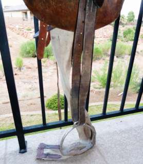 Vintage 18 Equestrian Brown Leather English Saddle  