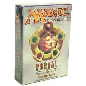   Card Game   Portal 2nd Age Theme Deck Martial Law   40C Toys & Games