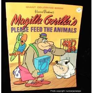  Magilla Gorilla Please Feed the Animals Coloring Book 