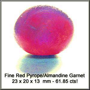 Pinkish Red Pyrope/Almandine Garnet Gem Facet Rough  