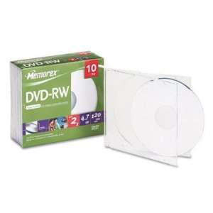  Memorex DVD RW Discs MEM05512 Electronics