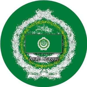    Pack of 12 6cm Square Stickers Arab League Flag