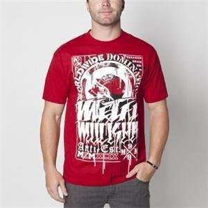 Metal Mulisha Haste T Shirt   X Large/Cardinal