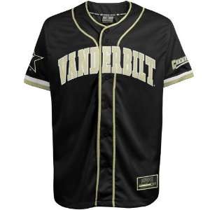  Vanderbilt Commodores Black Strike Zone Baseball Jersey 