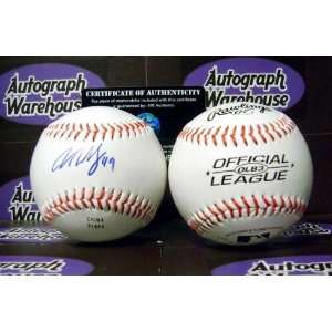Vance Worley Autographed/Hand Signed Baseball (OFFICIAL LEAGUE NOT MLB 