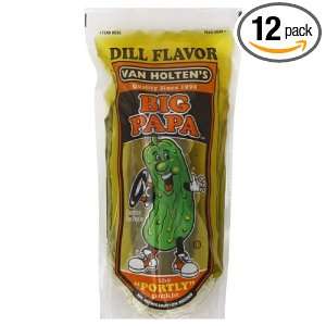 Van Holten Pickle, Dill, Big Pappa, 1 count (Pack of12)  