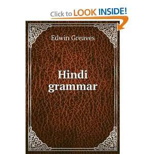  Hindi grammar Edwin Greaves Books