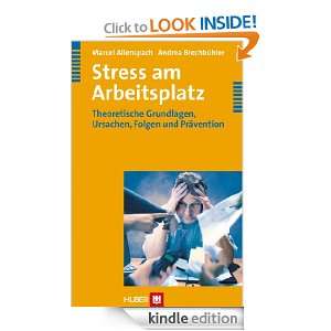 Stress am Arbeitsplatz; Theoretische Grundlagen, Ursachen, Folgen und 