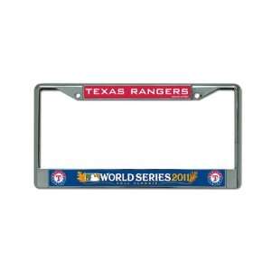  Texas Rangers 2011 World Series Bound Chrome Frame Sports 