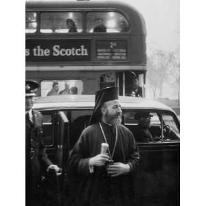  Archbishop Makarios Getting Out of a Car Premium 