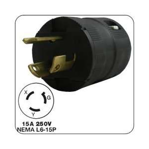    HUBBELL HBL4573VBK AC Plug NEMA L6 15 Male Valise