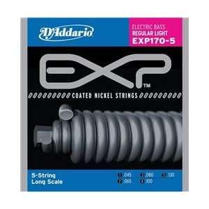  Daddario Exp170 5 Exp Coated Soft 5 String Bass Strings 