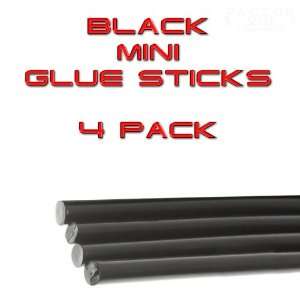  Black Mini Hot Glue Sticks 4 Pack