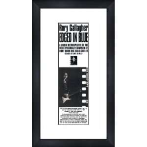  RORY GALLAGHER Edged In Blue   Custom Framed Original Ad 